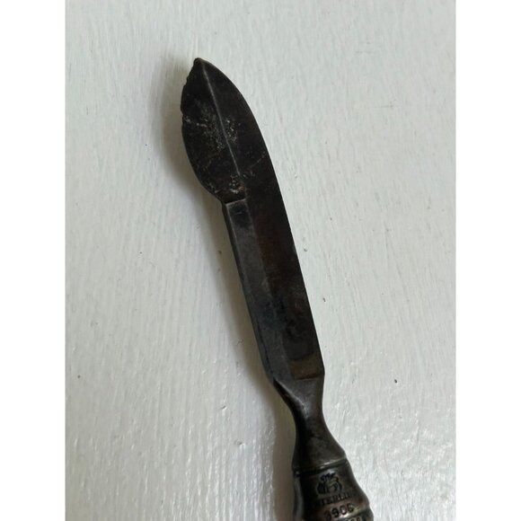 Antique Sterling 925 Signed Tool, Pencil Sharpener? Monogrammed Whiting Manufact - Picture 7 of 9